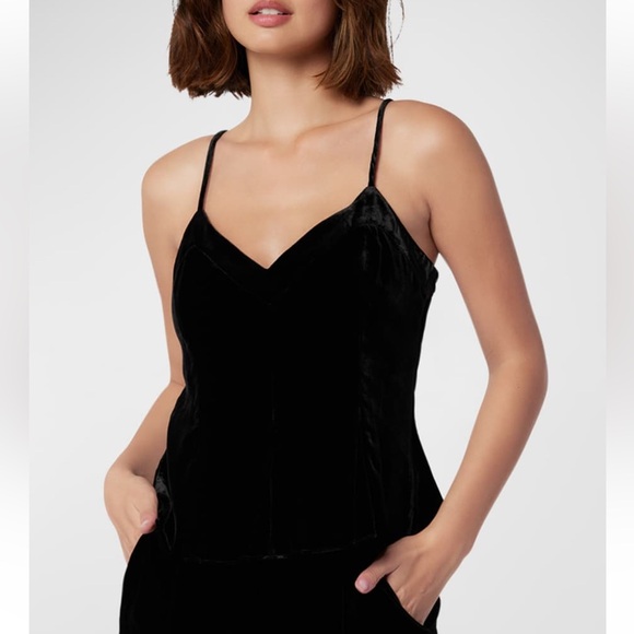 Joie women's silk blend velvet caviar Madone Top size 2 NWT - Picture 1 of 5